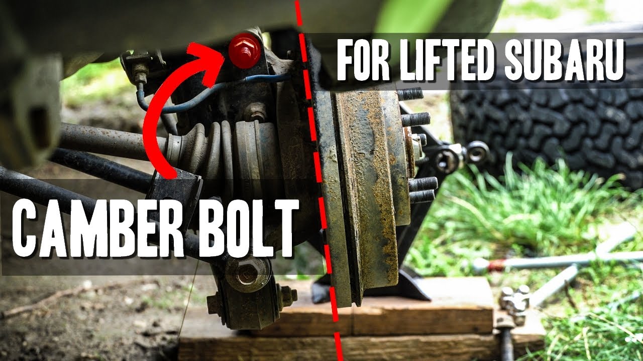 How to ADJUST CAMBER on your LIFTED SUBARU using CAMBER BOLTS