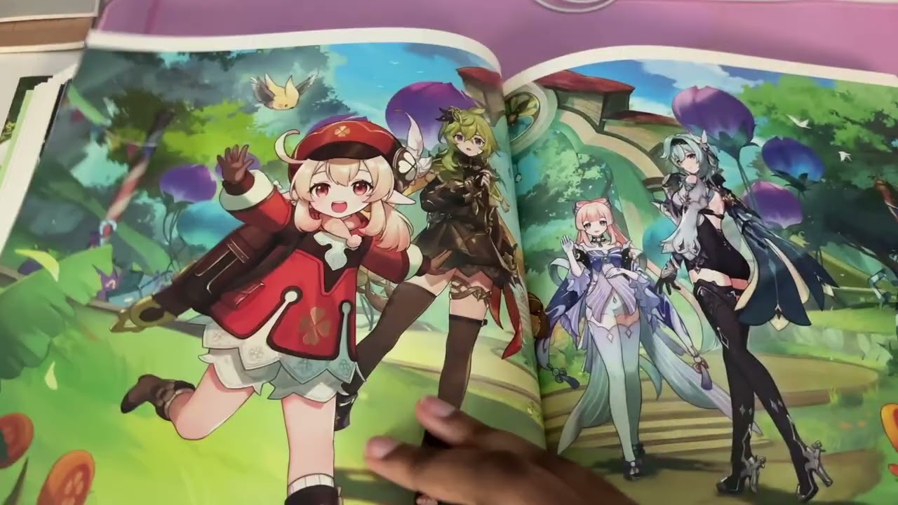 Genshin Impact 3rd Official Artbook Unboxing & Flip-through