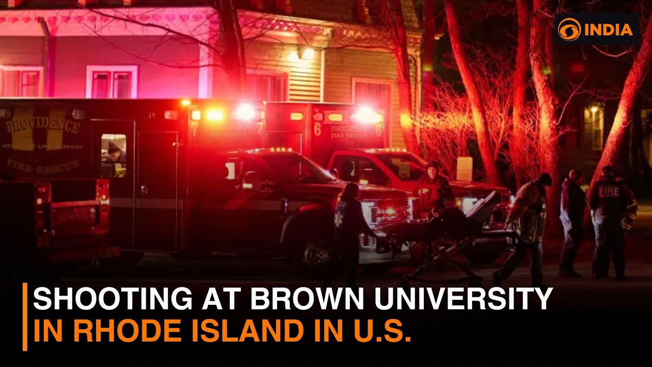 Shooting at Brown University in Rhode Island in U.S.