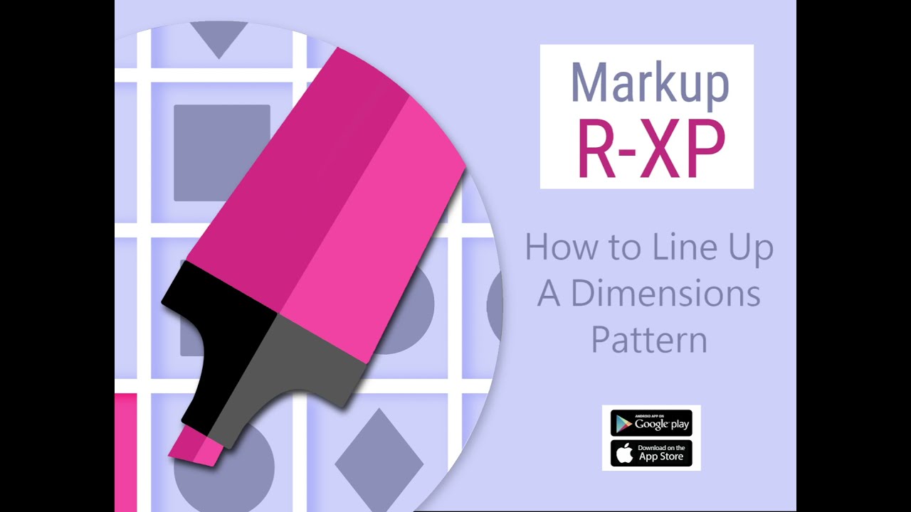 How To Line Up A Dimensions Pattern