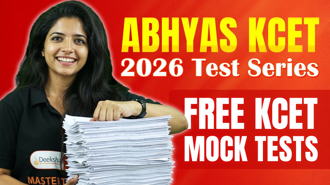FREE KCET 2026 Mock Test 🚀 | ABHYAS KCET Test Series | Real Exam Experience 💯