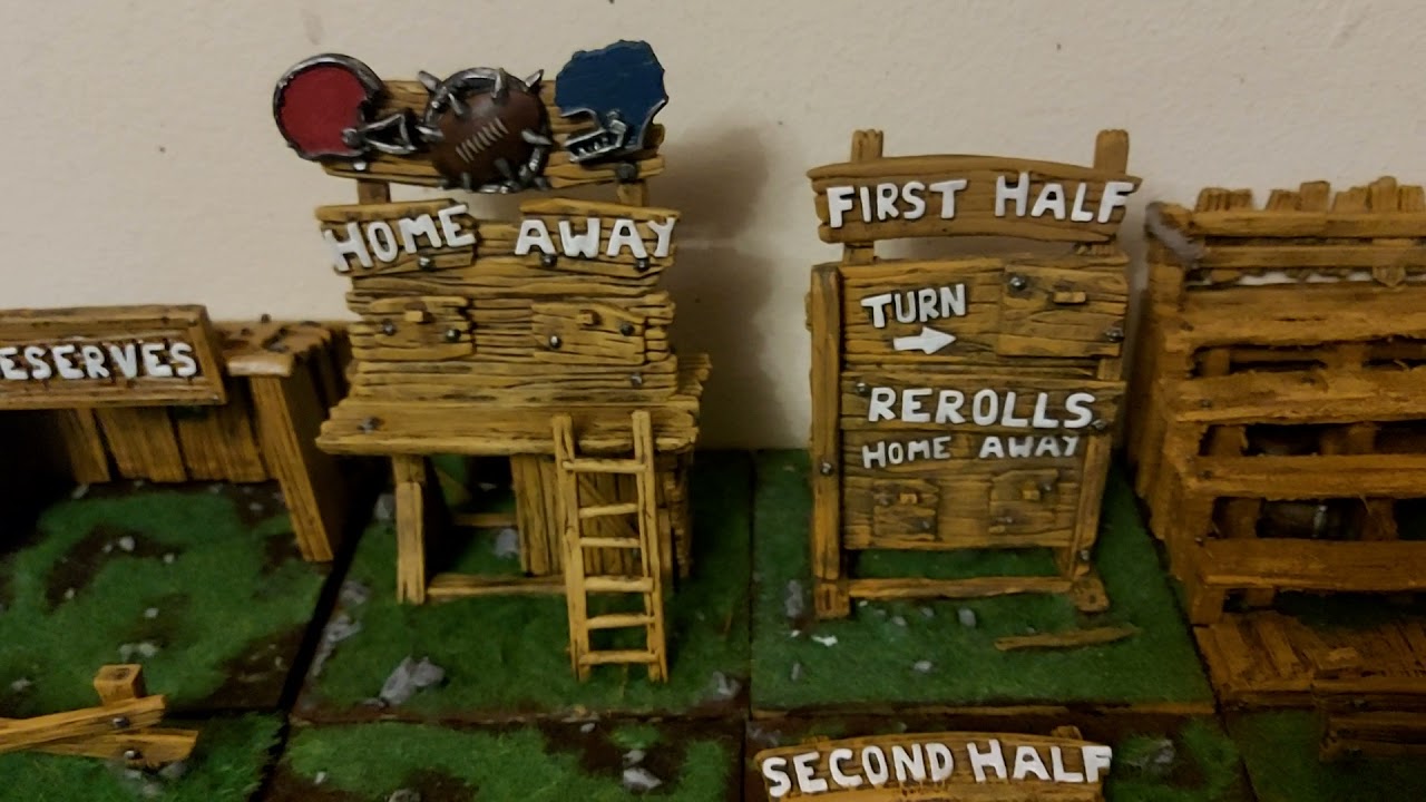 blood bowl 3d printed pitch.