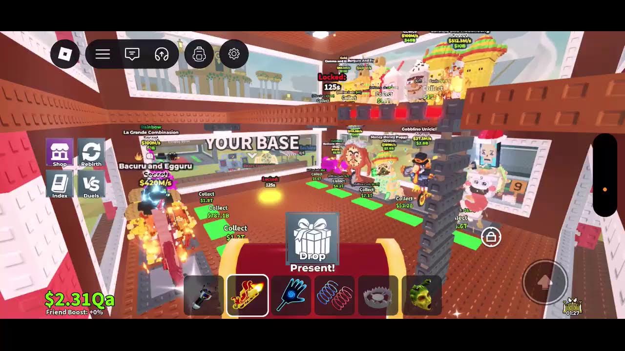 Steal a Brainrot trading dueling or buying brainrots!