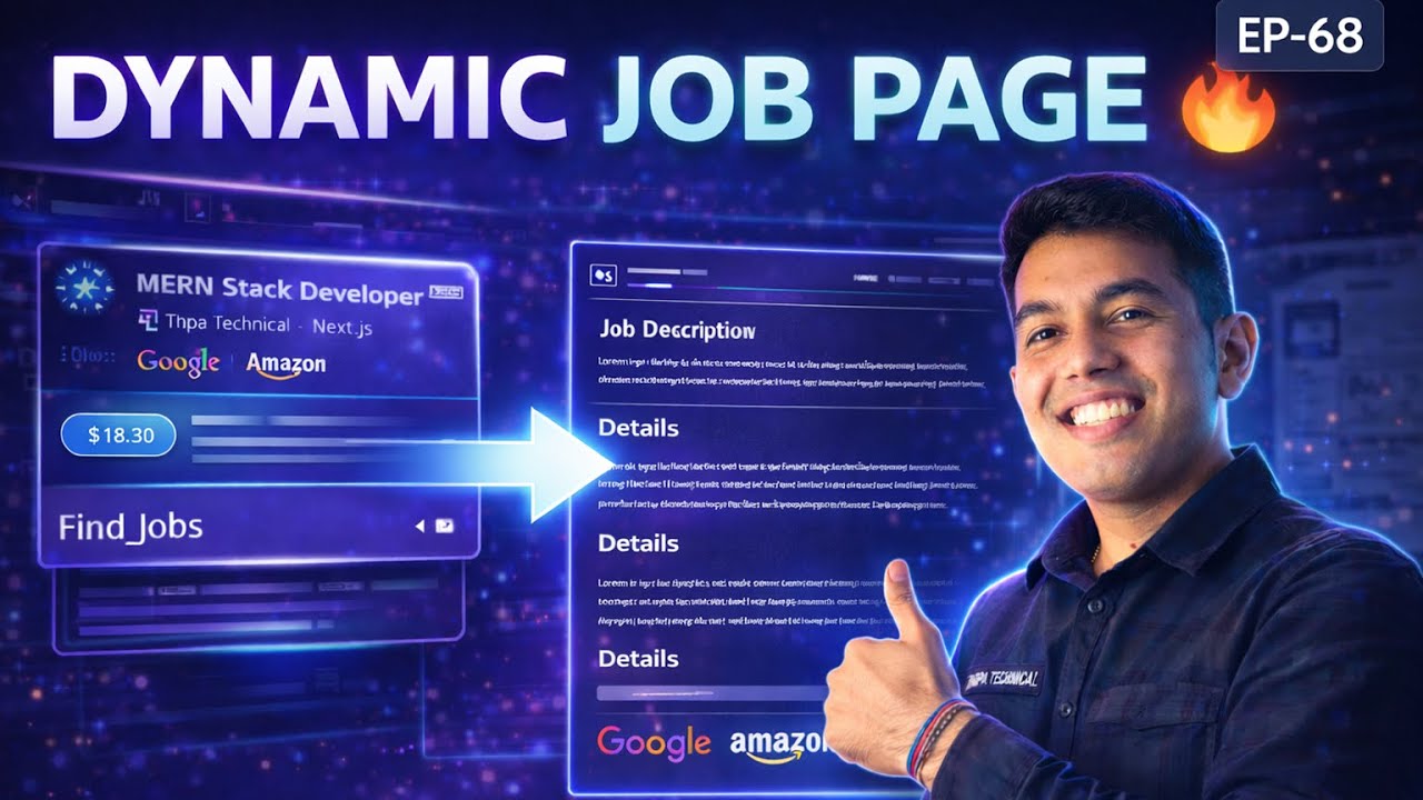 Build Dynamic Job Detail Page in Next.js | Job Portal Series with TypeScript & Drizzle