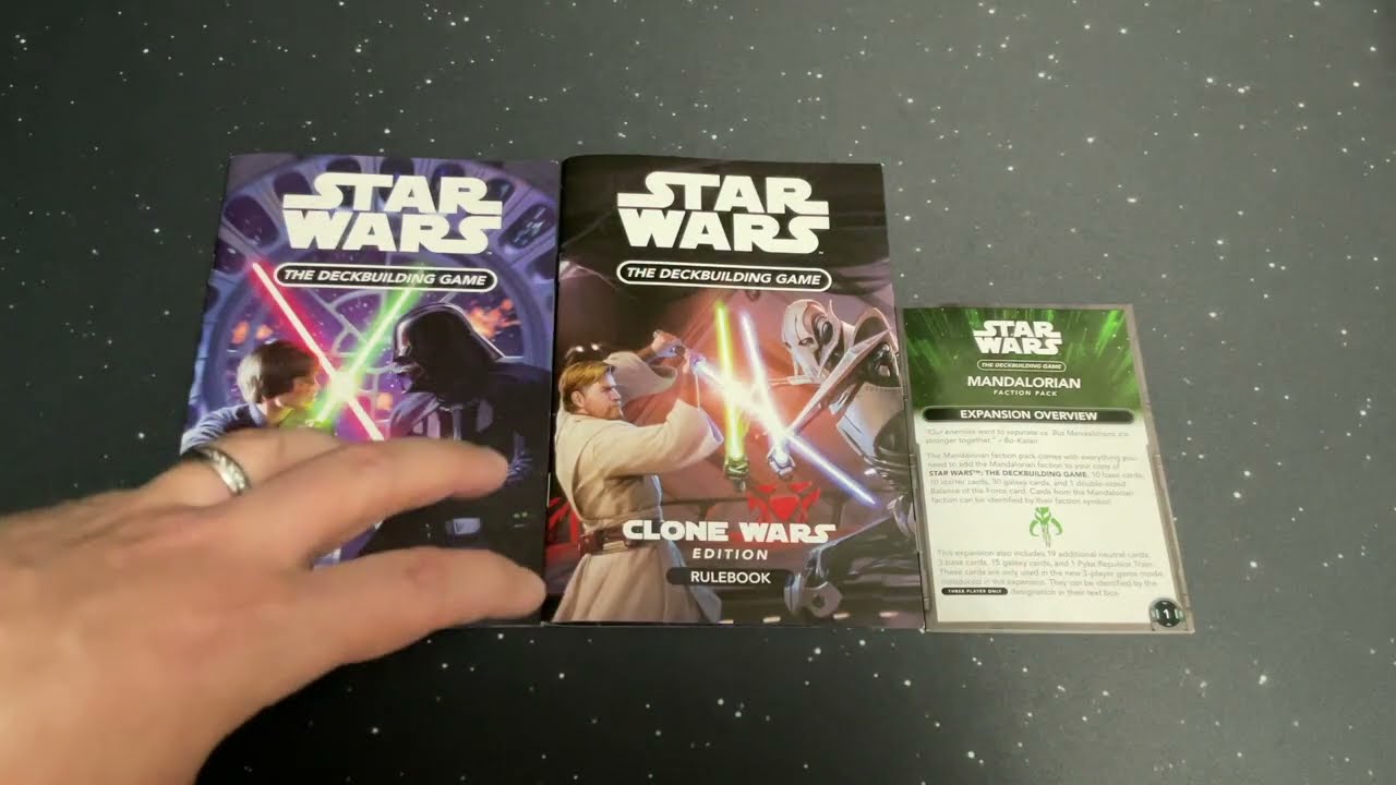 Nate's Favorite Deck Building Games (DBGs): Star Wars DBG, Part 1 (Core, Clone Wars Ed., Mando Pack)