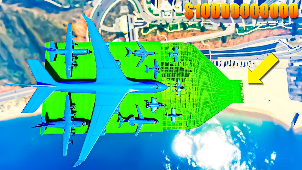 $10000000000000 PLANE CRASH CHALLENGE WITH SPIDER-MAN😍|#gta5