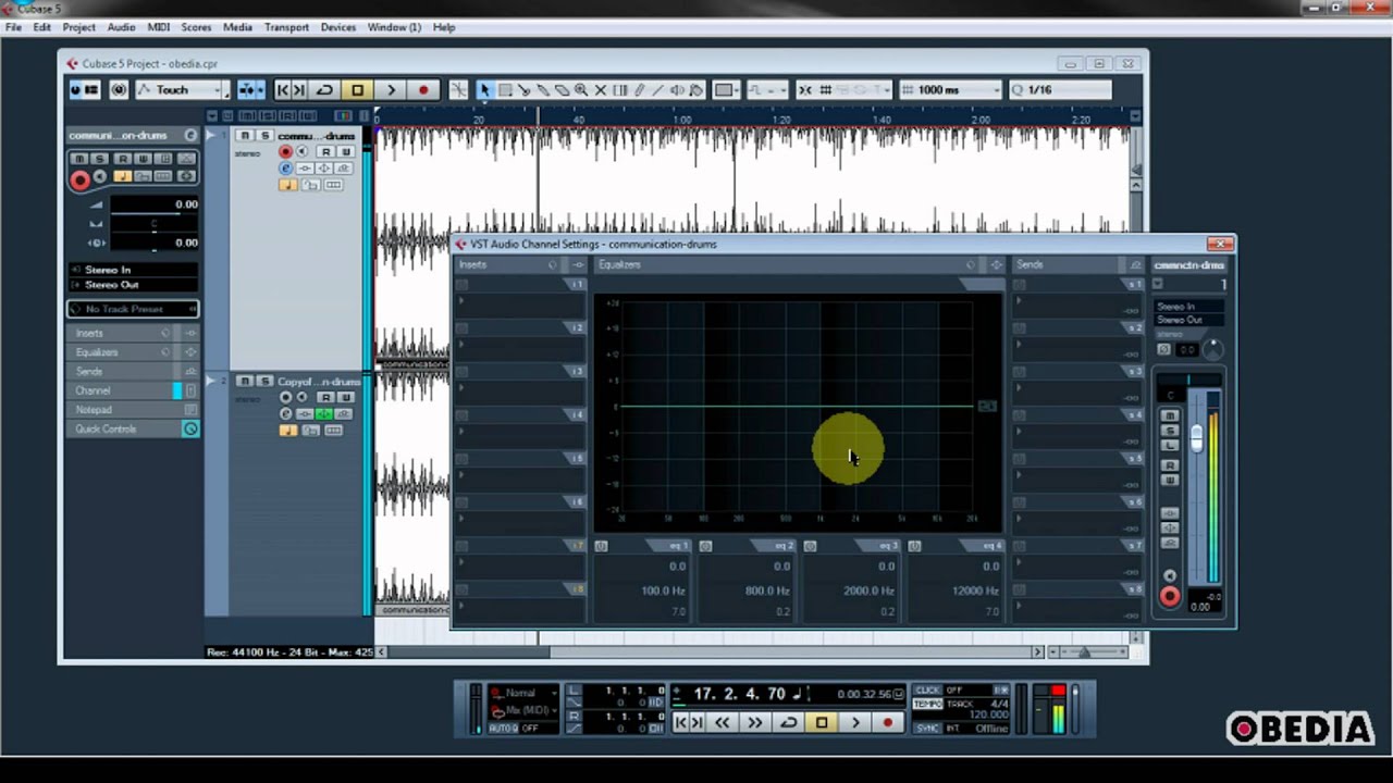 STEINBERG CUBASE: Using phase reversed audio