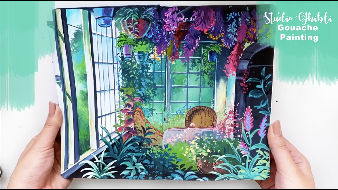 Studio Ghibli Gouache Sketchbook Painting - Kiki's Delivery Service