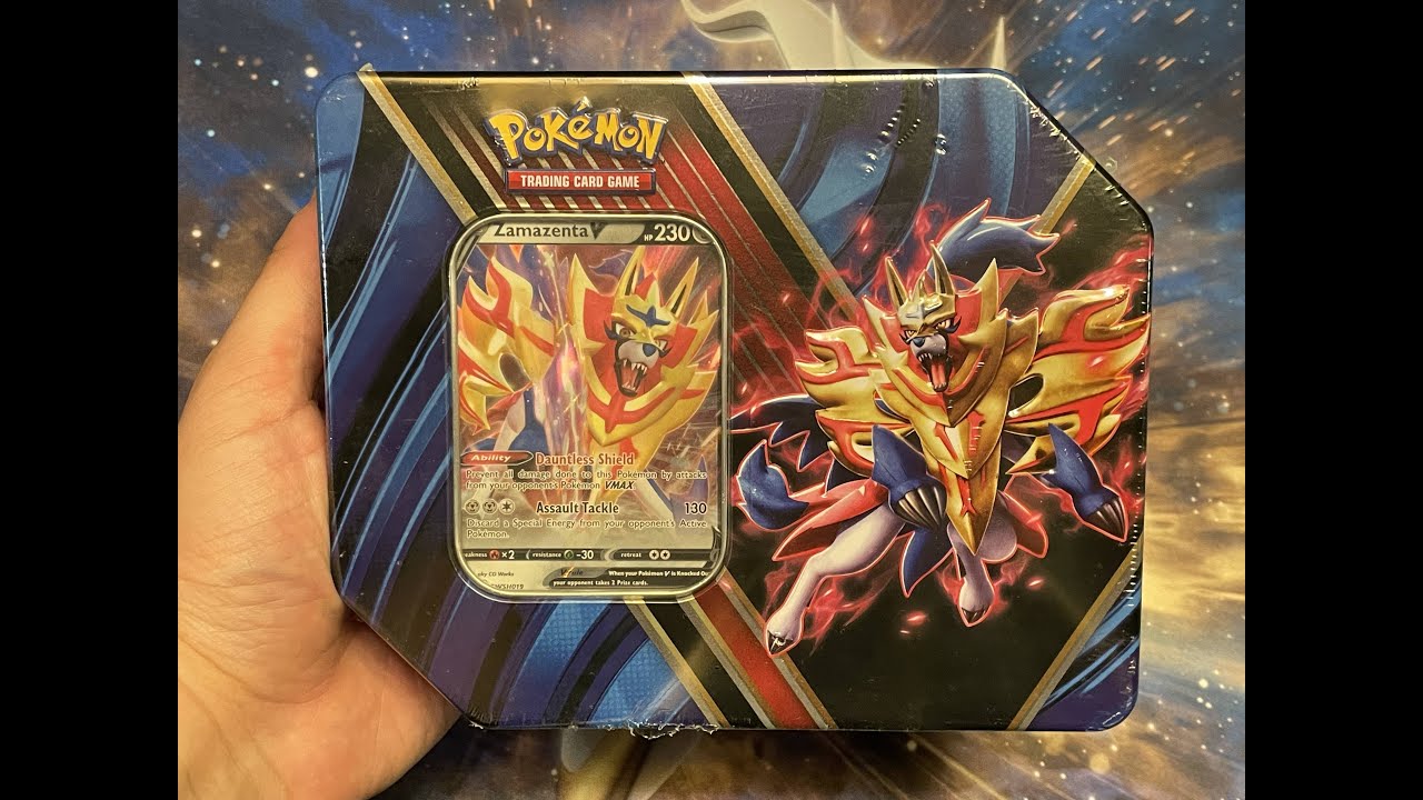What Packs are in a Zamazenta V: Legends of Galar Tin