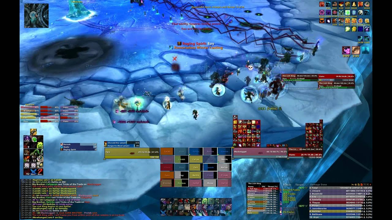 Ensidia vs The Lich King World 3rd - Rogue PoV
