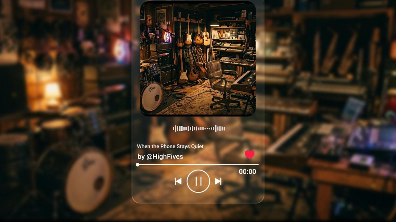 Musicful - When the Phone Stays Quiet - by HighFives - with lyric - ai music