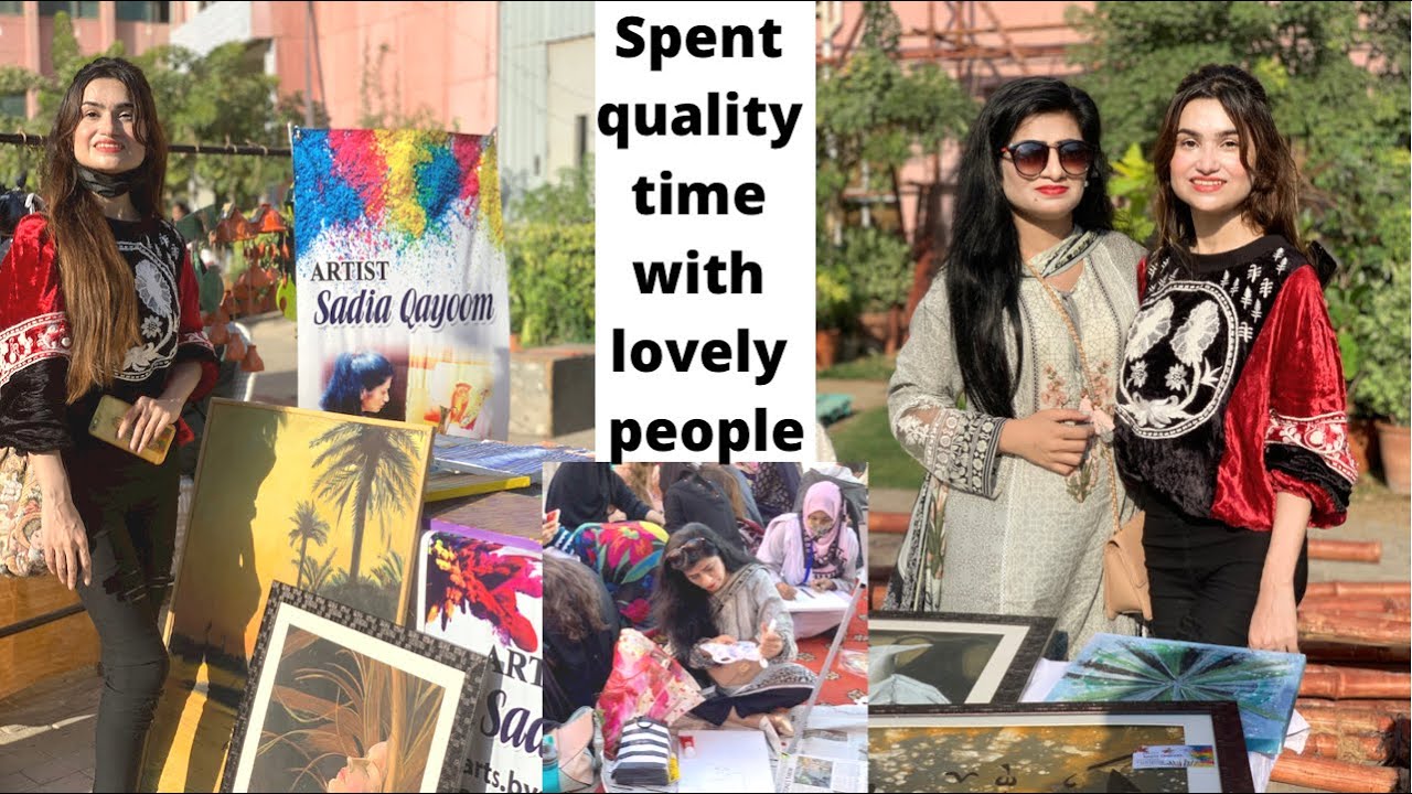 Visiting ART COUNCIL KARACHI | MEET MY ELDER SISTER & check out her beautiful paintings 🖼
