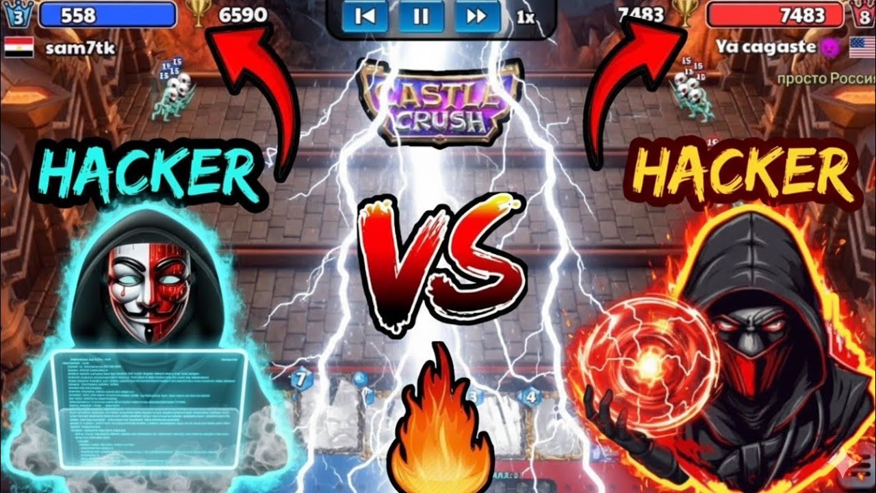 Most Rare 😳 Moment!!! Hacker Vs Hacker? Castle Crush 