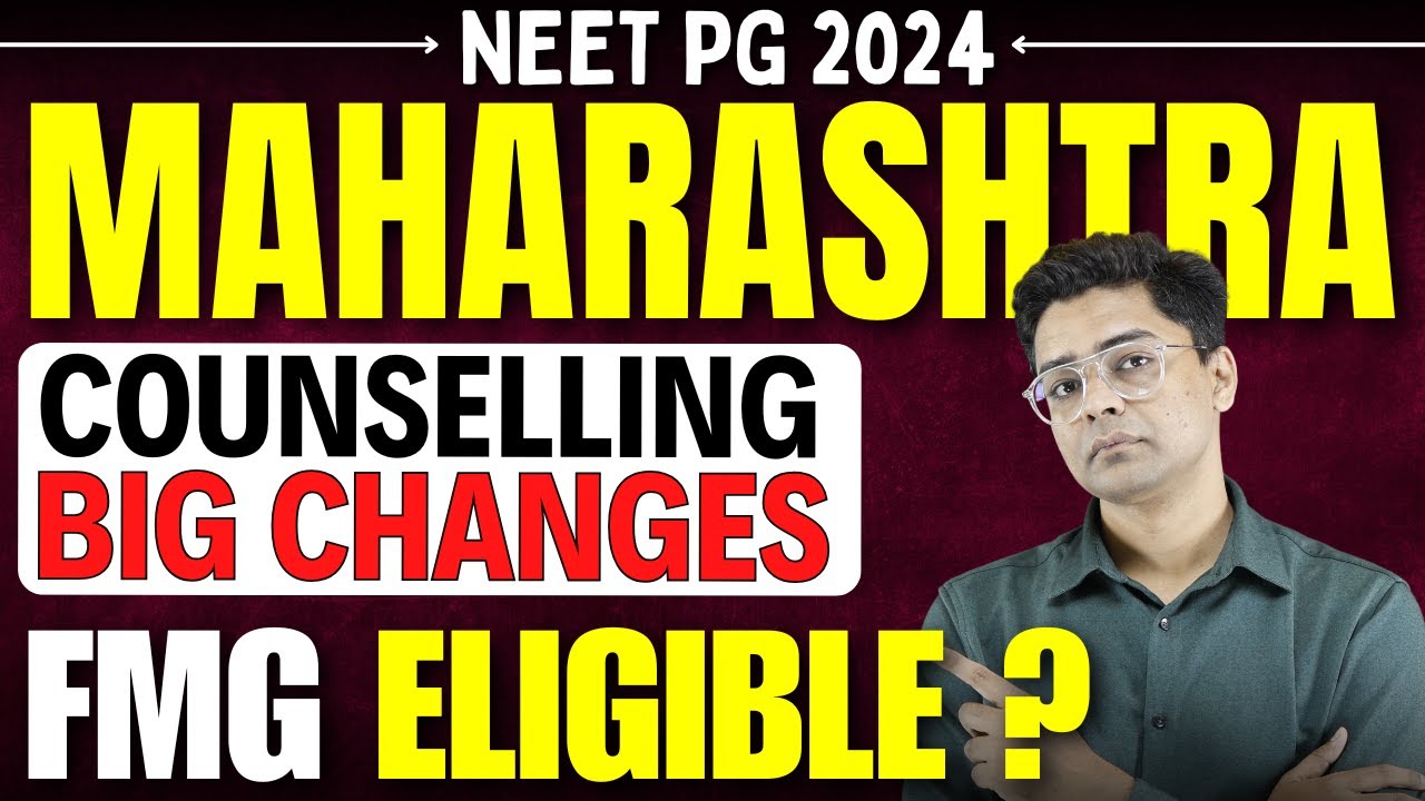 Maharashtra NEET PG Counselling Big Changes || FMG Students New Eligibility Criteria ✅ #neetpg24