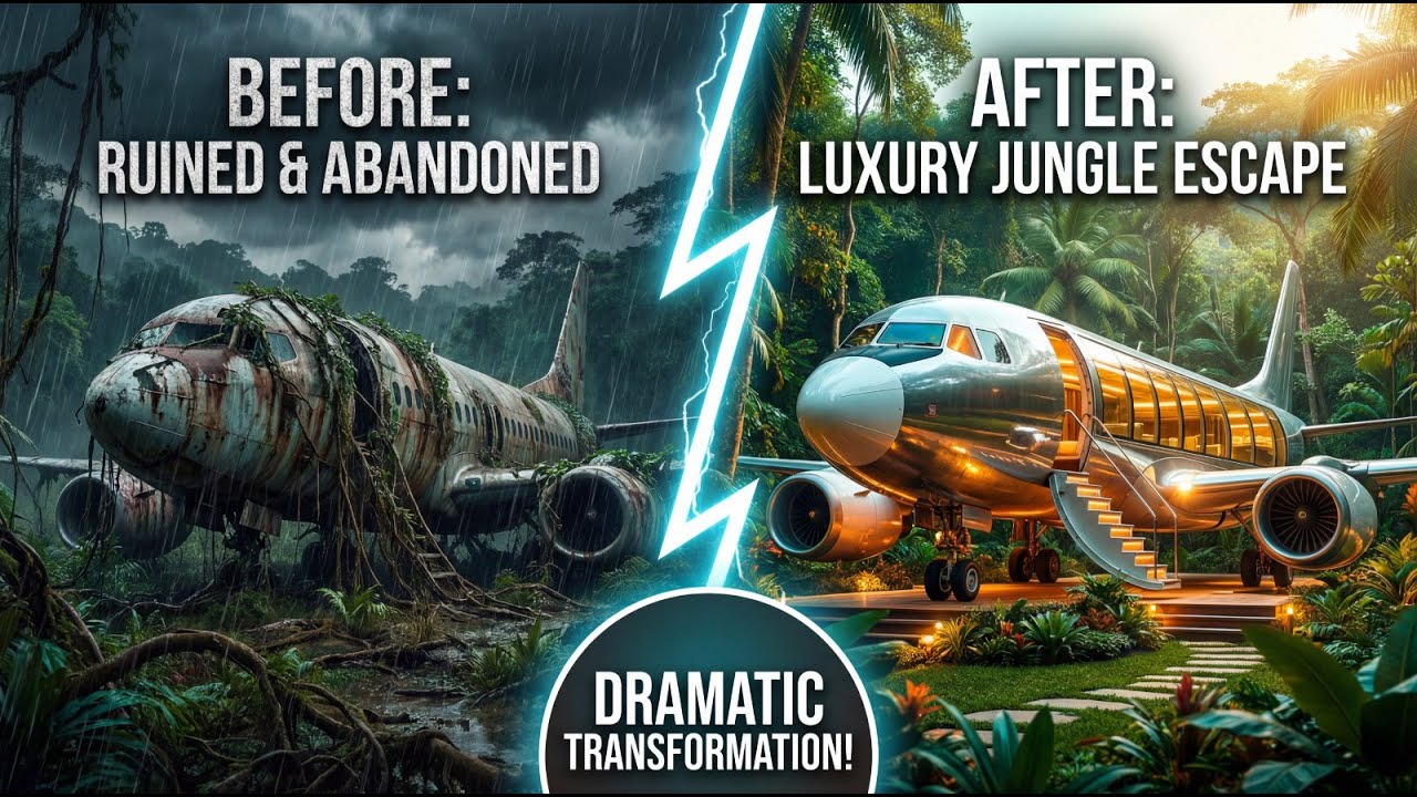 A Luxury Jungle Retreat Built Inside a Destroyed Cargo Plane