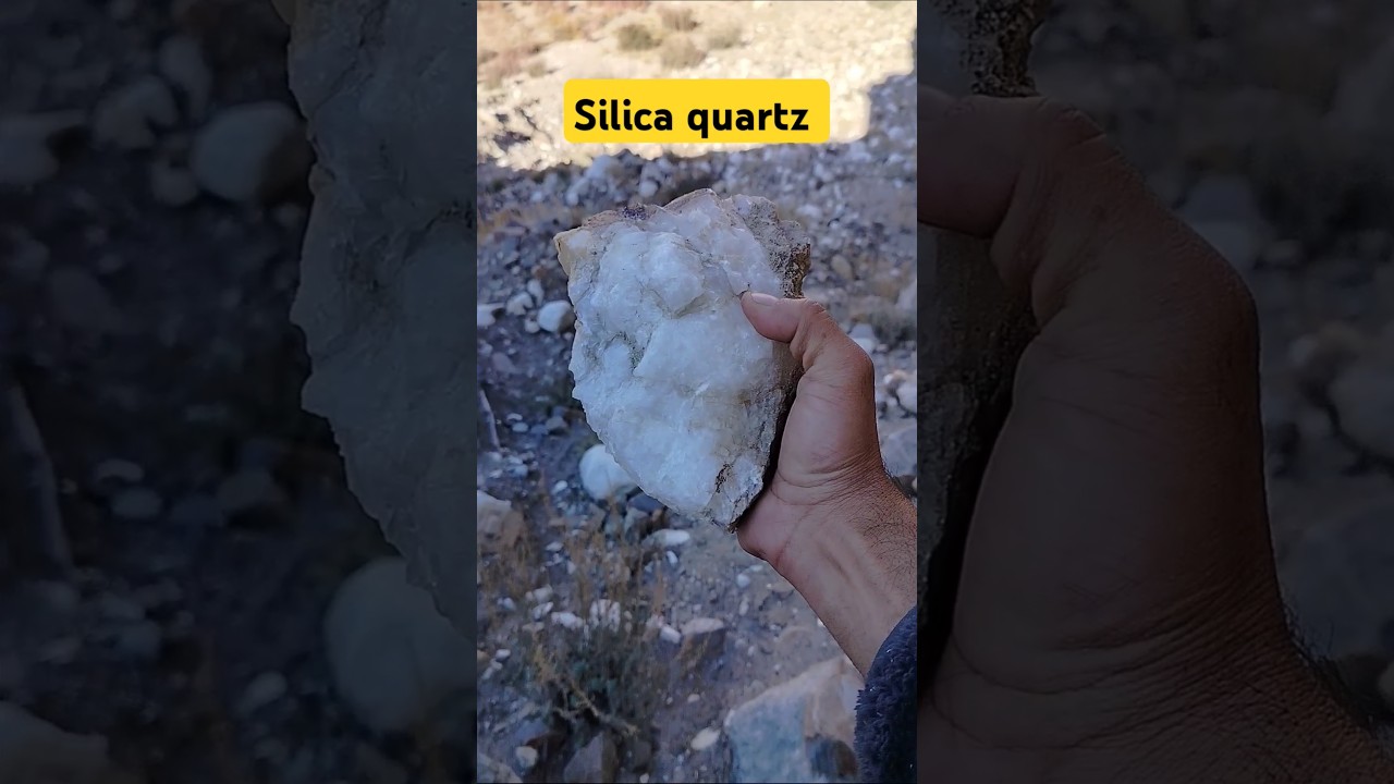 Silica quartz huge mountain 💎😱#shortfeeds #shortsfeed #gemstone #crystals #silica #quartz #fire