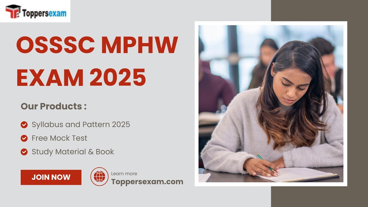 OSSSC MPHW Syllabus and Pattern 2025, Practice Set, Important MCQs, Study Material #osssc #mphw