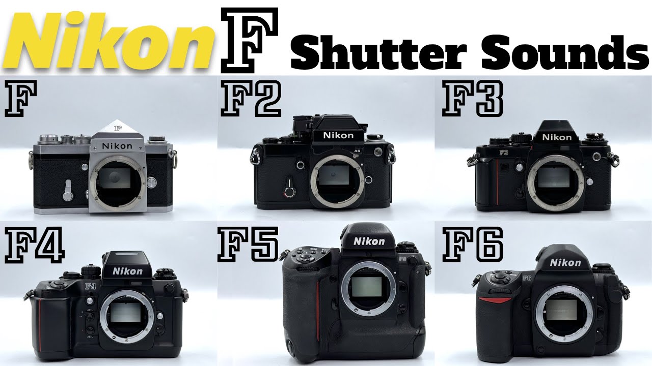 Nikon F1, F2, F3, F4, F5, & F6 Shutter Sounds