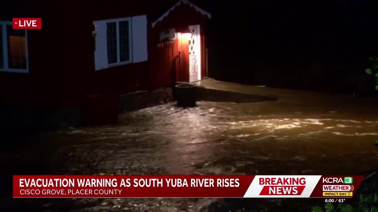Flooding prompts evacuation warning in Cisco Grove, Placer County sheriff says