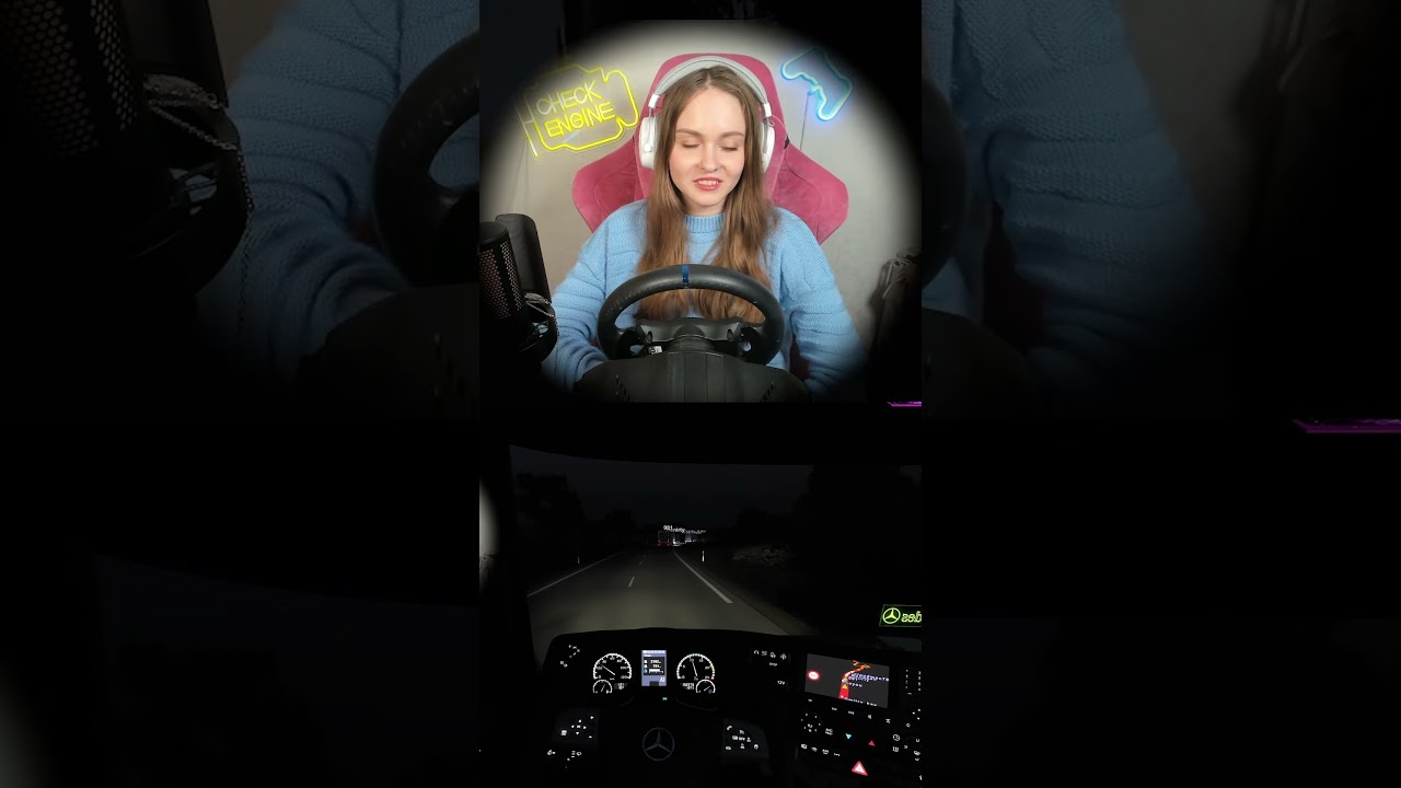 ИГРОК УСНУЛ В КОНВОЕ 😴 #ets2 #shorts #lissa