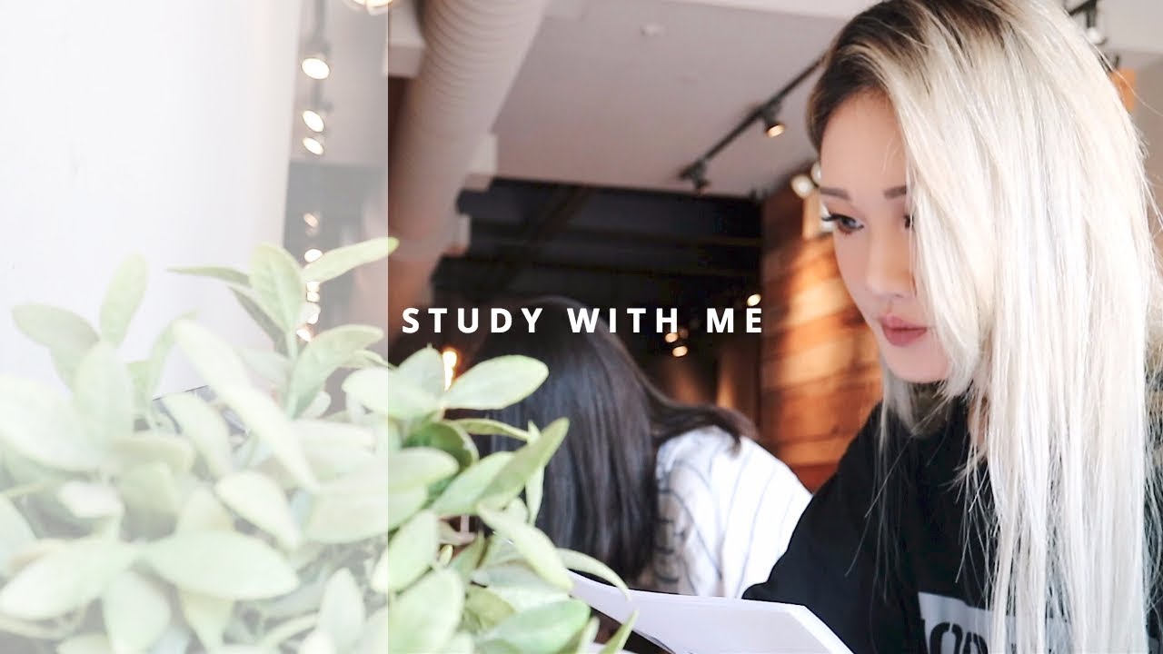 STUDY WITH ME AT A CAFE [WITH MUSIC] | 카페에서 같이 공부해요!