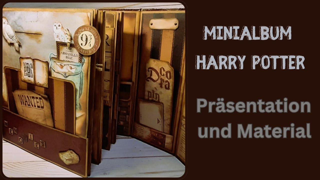 Minialbum Harry Potter Thematik mit der Kollektion #Always  von @BellaLunaCraftsVaneLauri