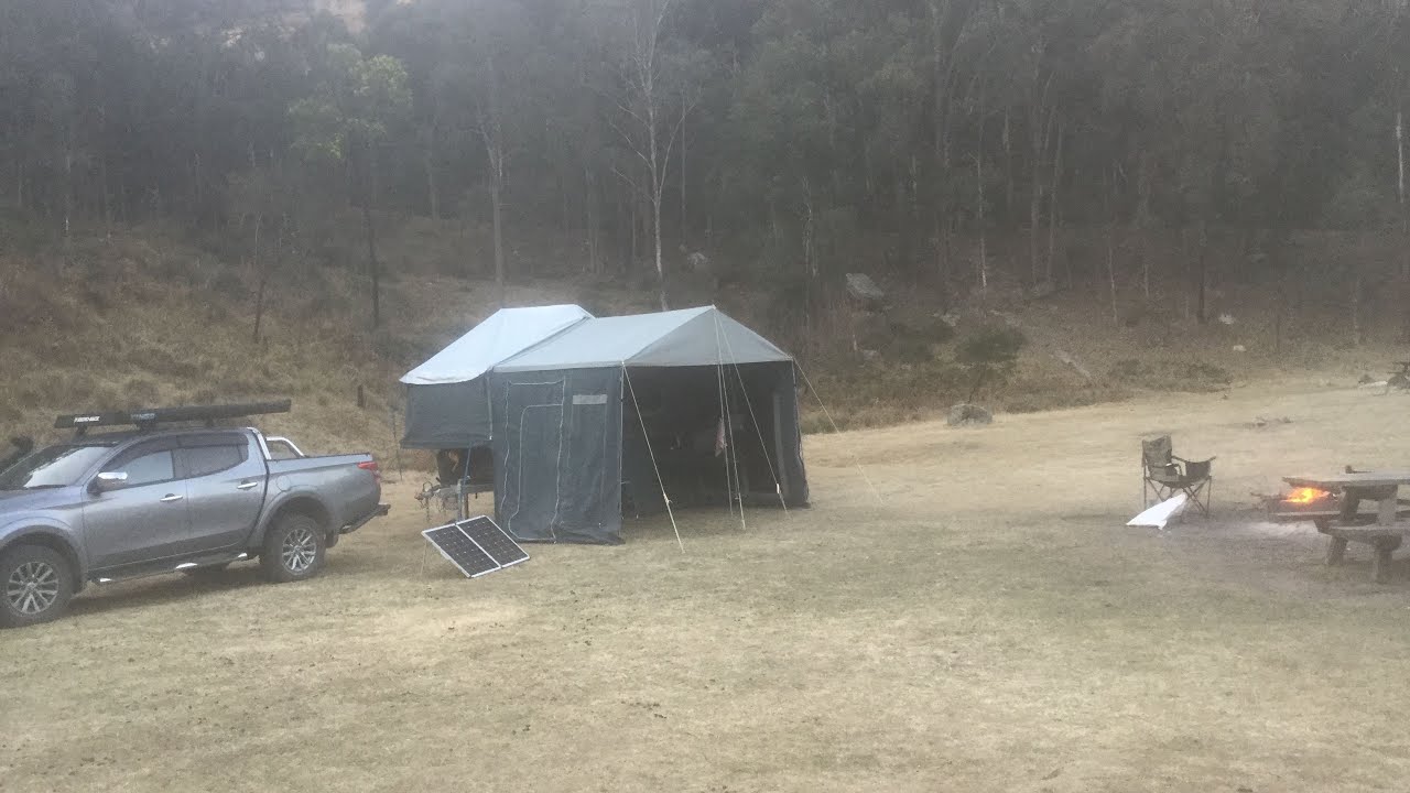 Mars camper trailer forward fold setup