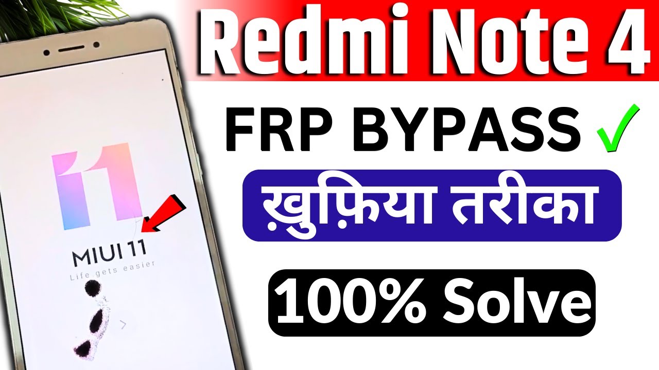 Redmi Note 4 Frp Bypass 2026 New Trick ✓
