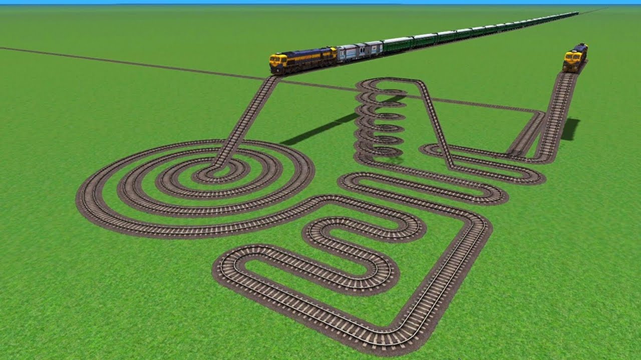 Indian Train Crossing 3d Gameplay Realistic//Bye Bumpy Railways High Speed Railroads Crossings