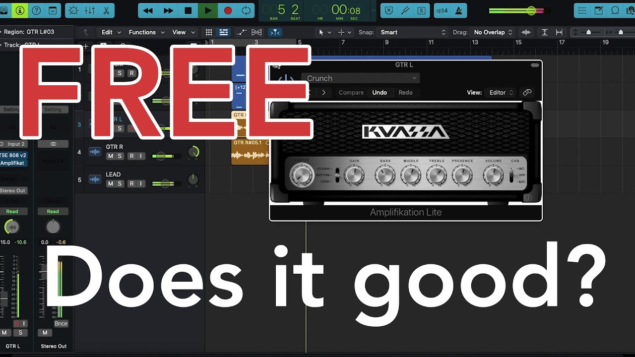 Free guitar amp vst: Kuassa Amplifikation Lite (demo)