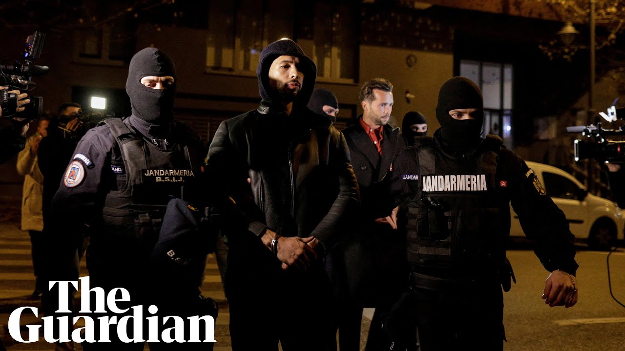 Andrew Tate detained in Romania on rape and organised crime charges