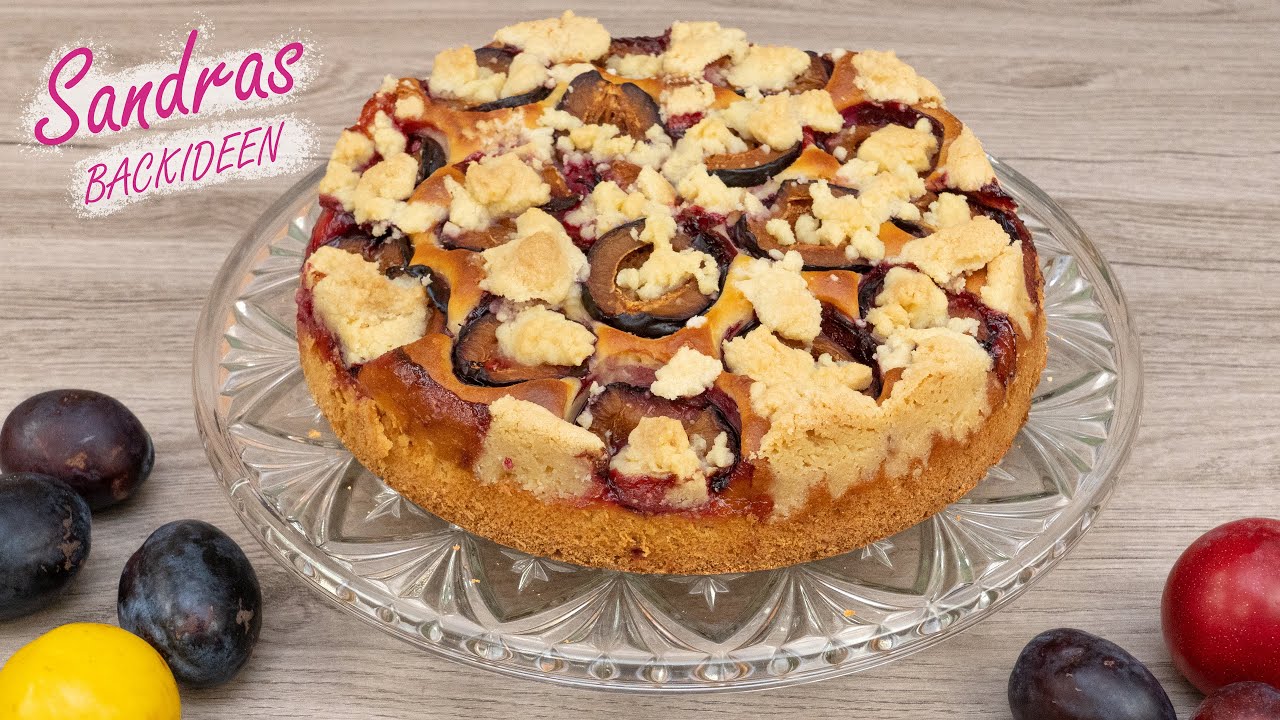 schneller Pflaumenkuchen mit Quark-Öl-Teig und Streusel | Zwetschgenkuchen | locker saftig | Rezept