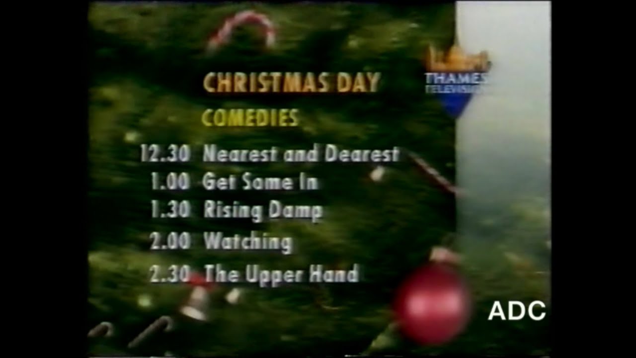 Thames announcer Philip Elsmore 25th December 1992