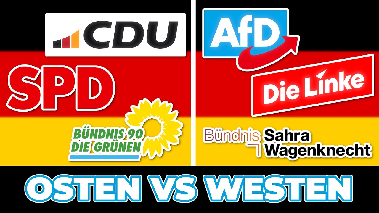 Wie W&auml;hlt der Osten Gegen den Westen? | Wahlumfragen Ostdeutschland vs Westdeutschland