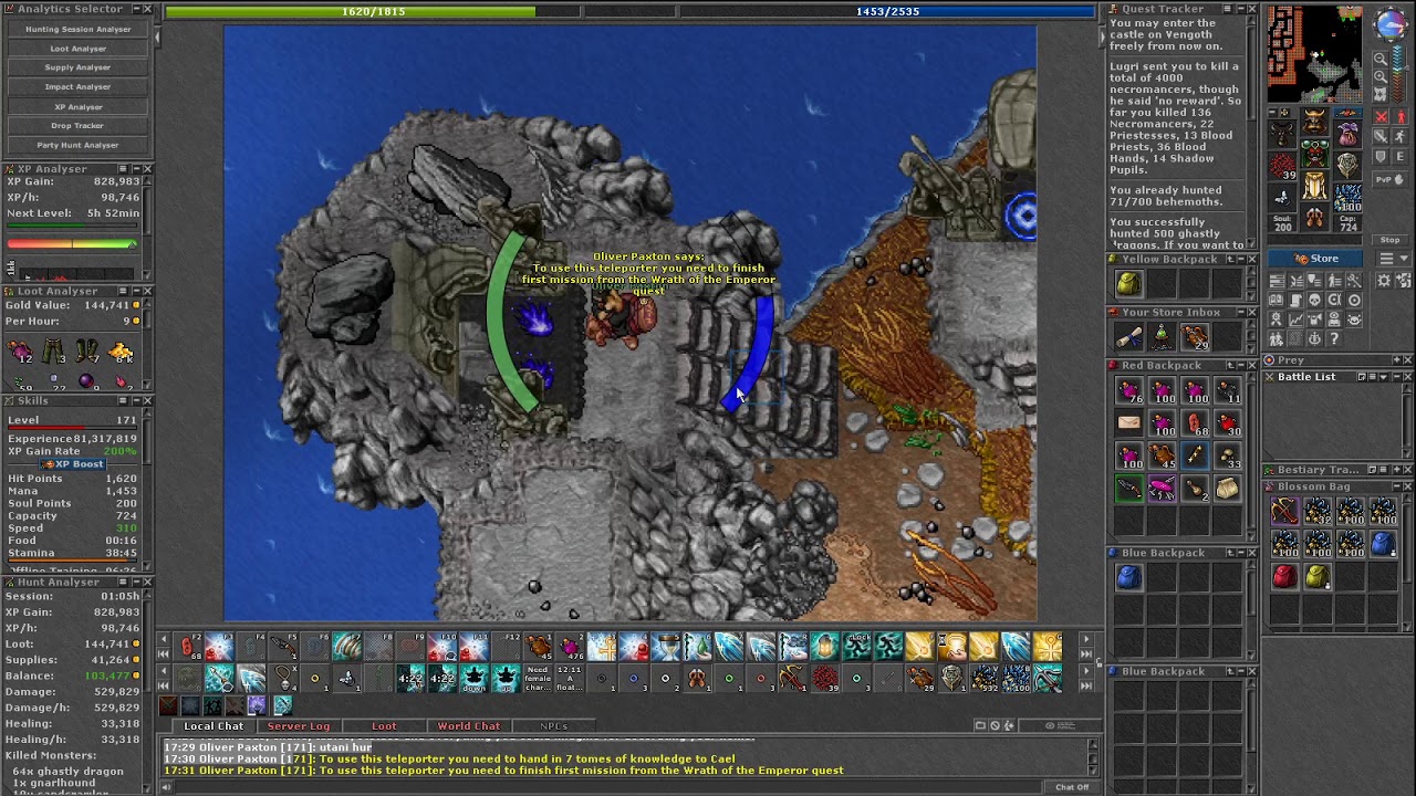 Tibia - Ethershreck (Road and boss)