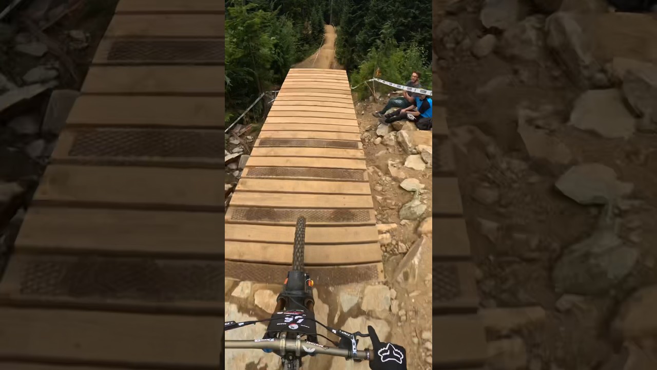 50 Foot Drop at Whistler😱 | #mtb #1199