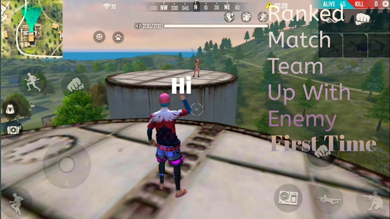 Factory Roof Only Challenge Ranked Match | Team Up Garena  Free  Fire