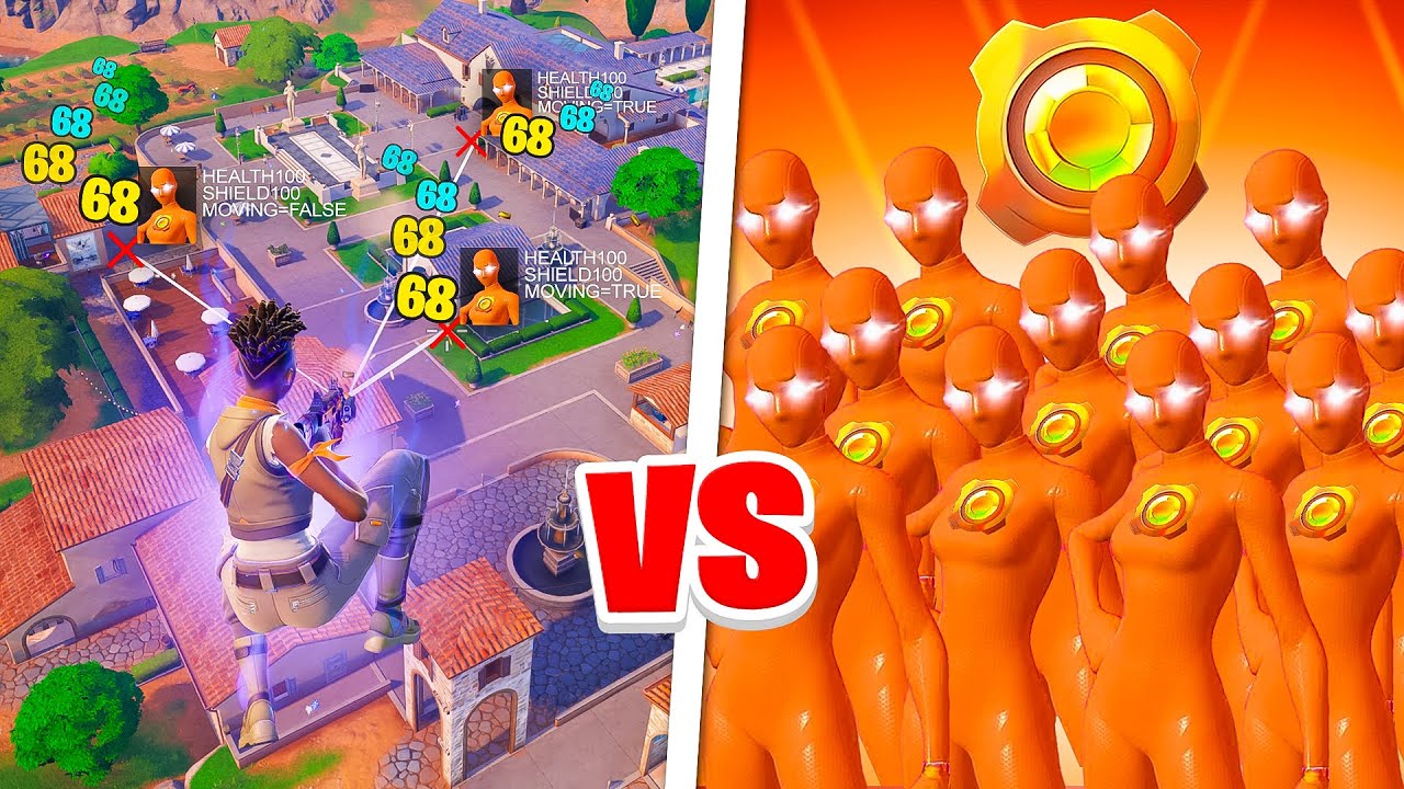 Aimbot Hacker vs 99 Bronze Players