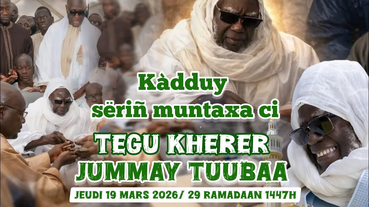 Pose 1ière Pierre et Discours de Serigne Mountakha Mbacké Khalif Général des Mourides