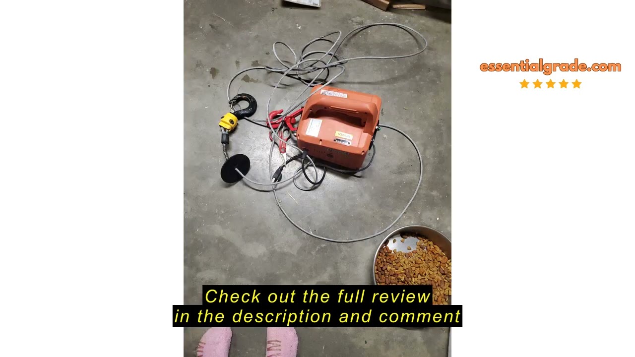 Review VEVOR 1100lbs Winch w/Wireless Remote Control Electric Hoist, 2in1, Orange