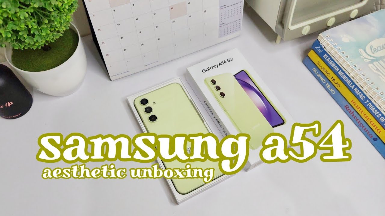 SAMSUNG A54 5G | aesthetic unboxing | ASMR
