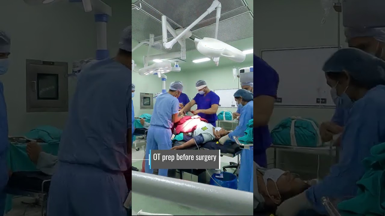 Knee Replacement सर्जरी (surgery) 🇮🇳 |😷OT preparation | DrBerwalortho #shorts #viral #shortsvideo
