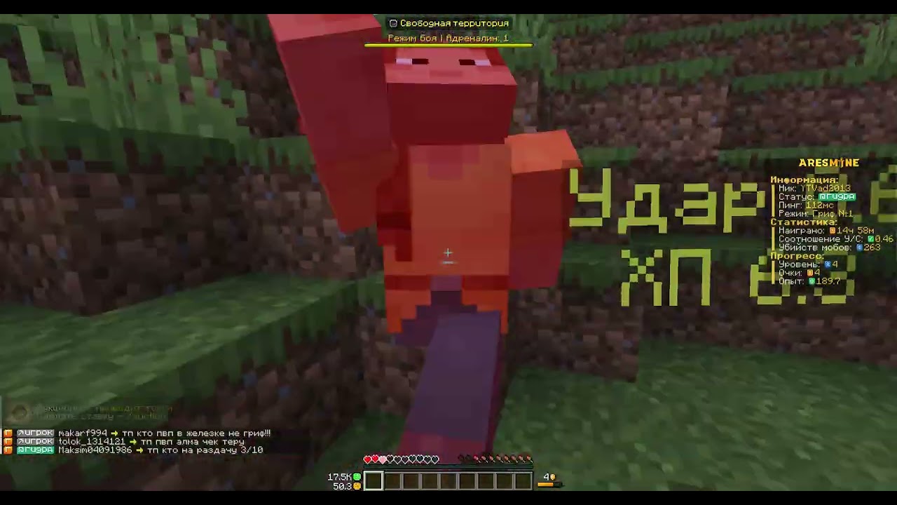 Выживание с братом на аресмайне Minecraft