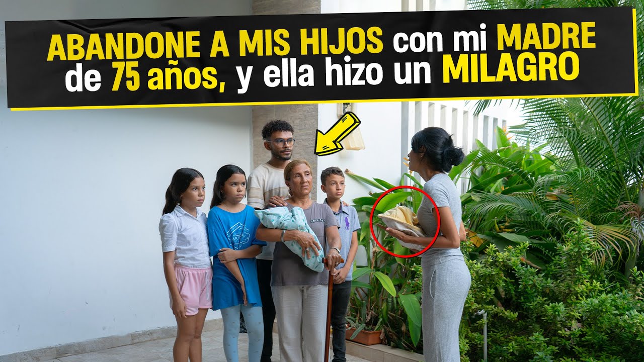 Deje a mis 6 hijos con mi madre de 75 años, y ella hizo un milagro
