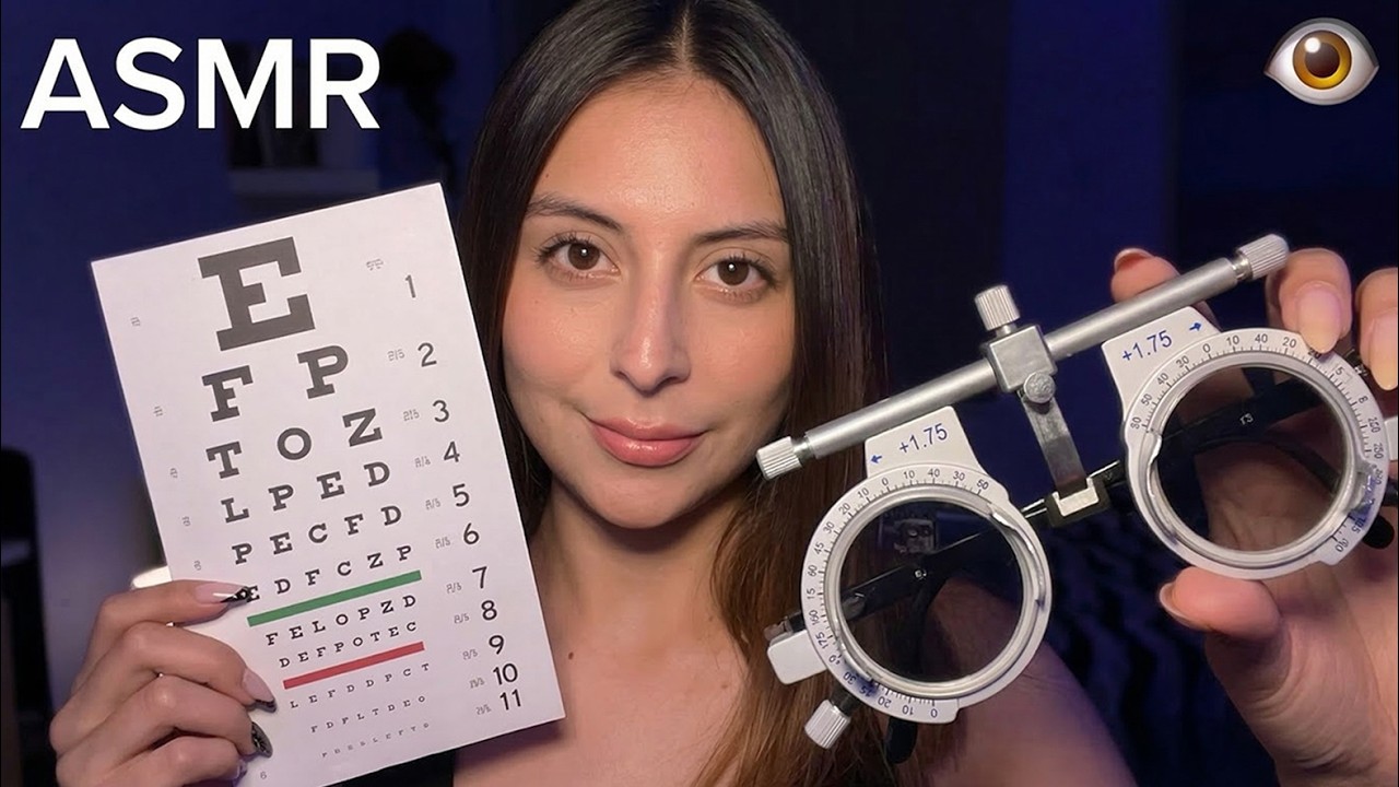 ASMR EXAMEN DE VISTA 👁️ DUERME EN 5 MIN 💤 TRIGGERS INTENSOS 