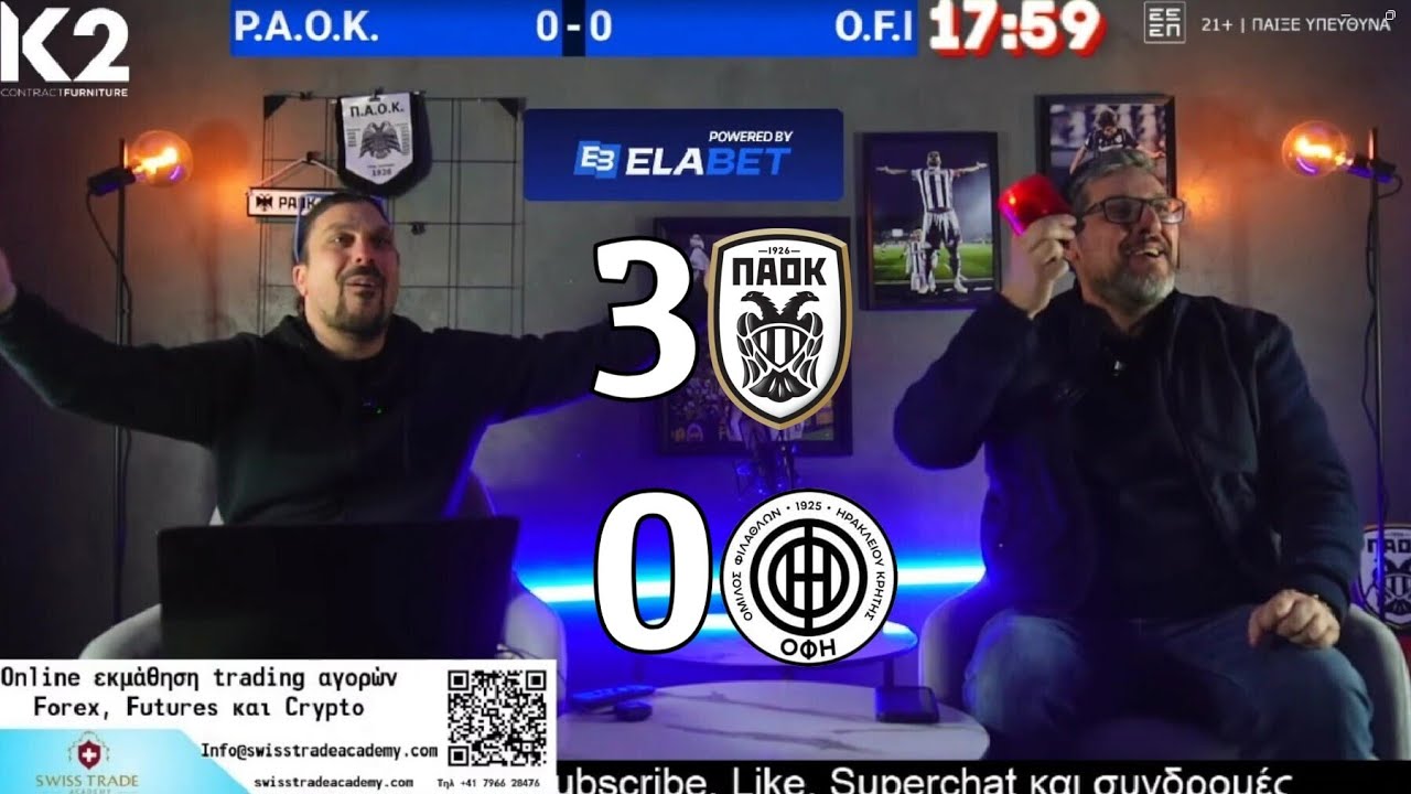 ΠΑΟΚ-ΟΦΗ 3-0 Αντιδράσεις: Χατσίδης για MVP και η ατάκα του Λουτσέσκου το περασμένο καλοκαίρι