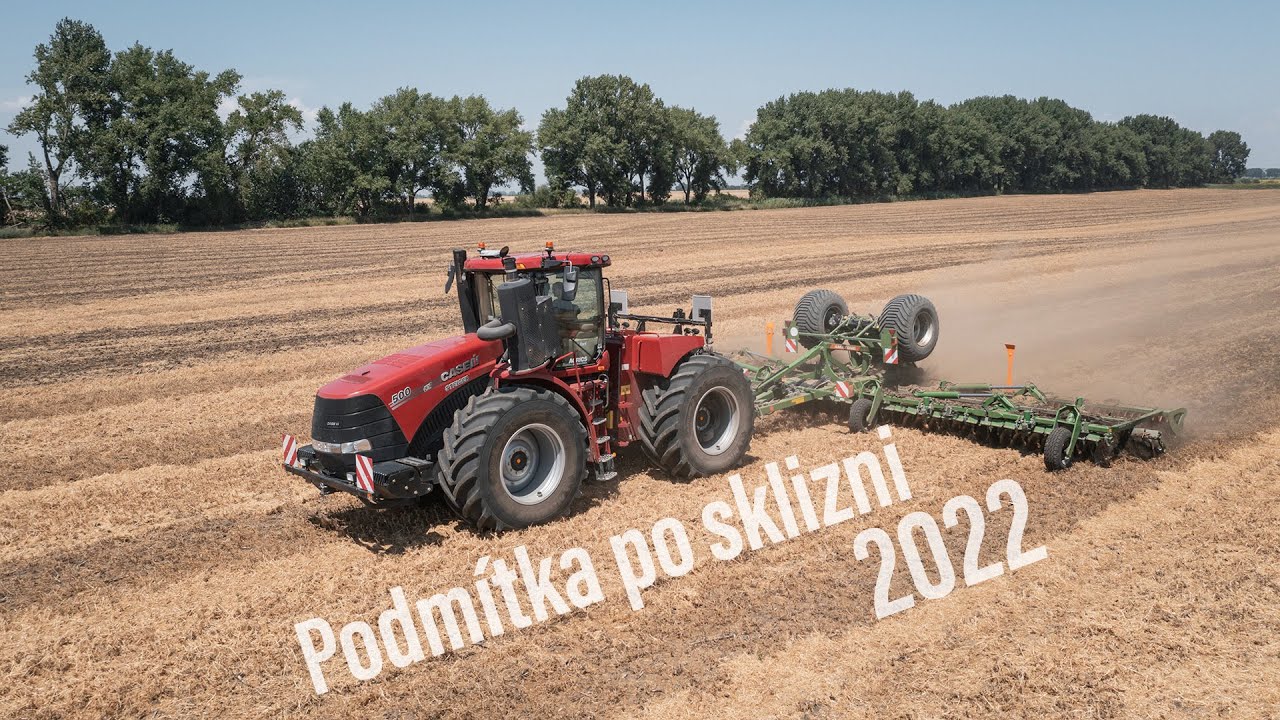 První podmítka po sklizni - Case IH Steiger 500 AFS Connect + Amazone Catros 12003-2TS