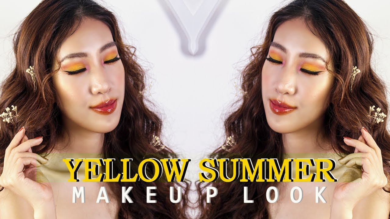 ♥ Trang Điểm Mùa Hè Tông Vàng Độc Lạ - Yellow Summer Makeup Look ♥ VanMiu Beauty