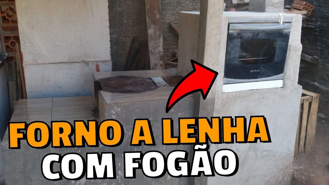 COMO FAZER UM FORNO A LENHA COM FOGÃO VELHO