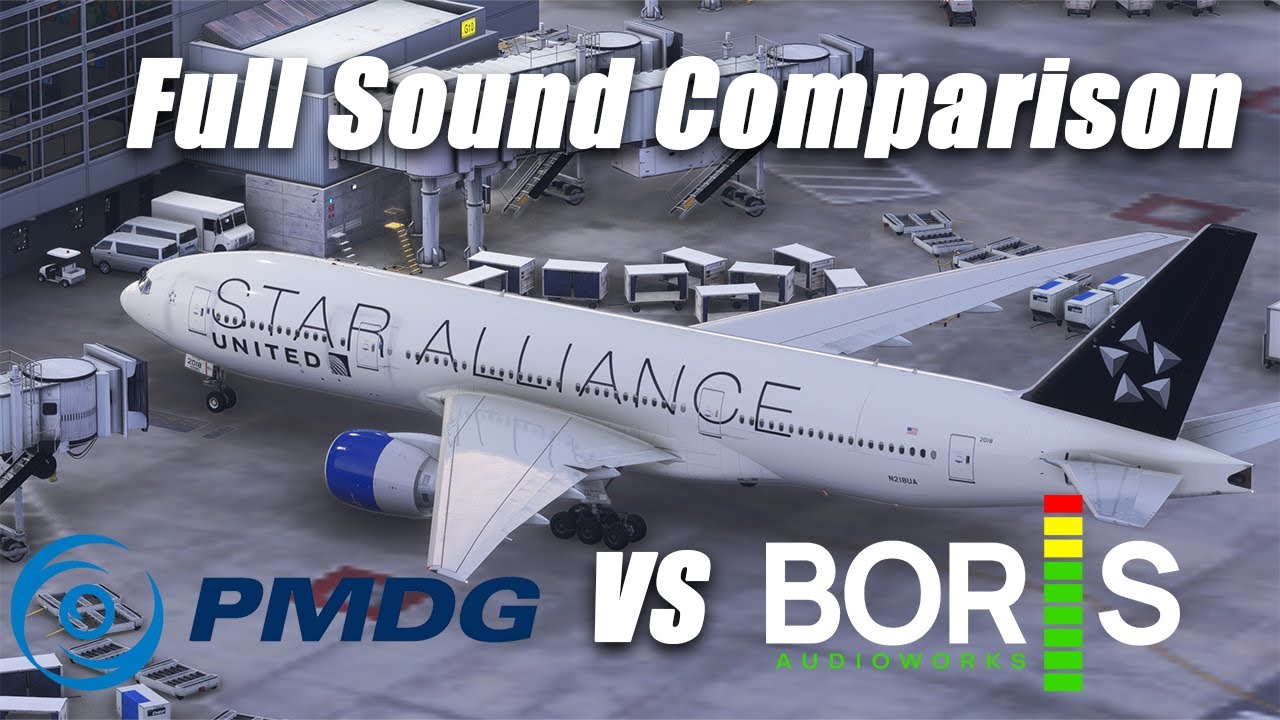 Comparing DEFAULT PMDG 777 Sounds to BORIS